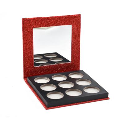 China Recycled Materials Paper Box Custom Cosmetic Packaging Eyeshadow Packaging Tray for sale