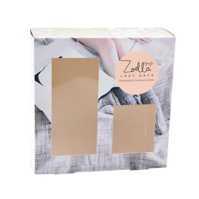 China Recycled Materials Packaging Cardboard Paper Custom Gift Box For Socks Packaging for sale