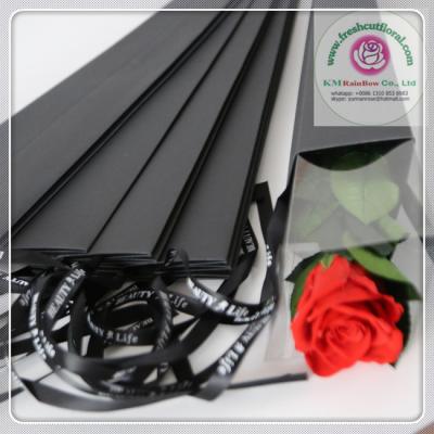 China Fashional Size 5-6 Cm Natural Preserved Rose Heads In Black Gift Box On Sale From Kunming Yunnan for sale