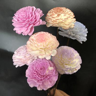 China Natural Home Scented Stick Scented Stick Rattan Touch Flower Diffuser Handmade Dry Wood Sola Flower for sale