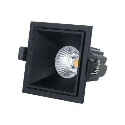 China Modern Aluminum Led Lights Anti-glare Mini Recessed Spot Light Downlights Black Shade Spot Light for sale