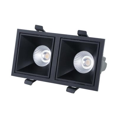 China Modern Led Spotlight 10*2W Track Spot Light With Black Aluminum Led Track Rail Light For Showcase Cabinet Spot Light for sale