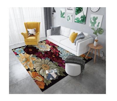 China Wholesale 3d washable custom printed rug for living room for sale