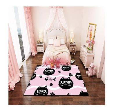 China Japanese and Korean 3D printed new custom printed carpet design rug covers for kids room in stock for sale