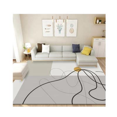 China Washable Microfiber Carpet Center Blanket Abstract Pattern Modern Living Room Teppich Printed Soft Modern Teppich for sale