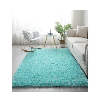 China Washable Faux Fur Rugs Moroccan Shaggy Rug 3d Polyester for sale