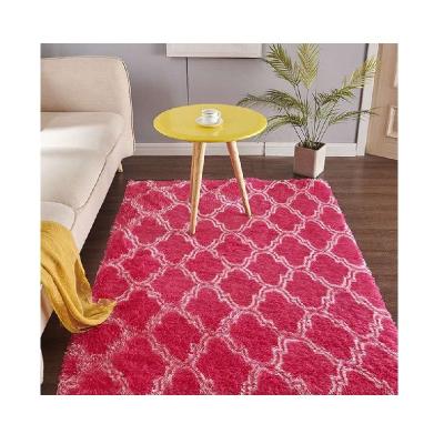 China Polyester Elastic Silk Blend Washable Shaggy China Rug Carpet For Floor Home Living Room for sale