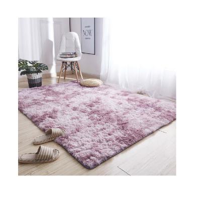 China Manufacturer Wholesale Modern Plush Washable HOT Link Dye Shaggy Fluffy Living Room Floor Anti Slip Rugs Amazon Sale for sale