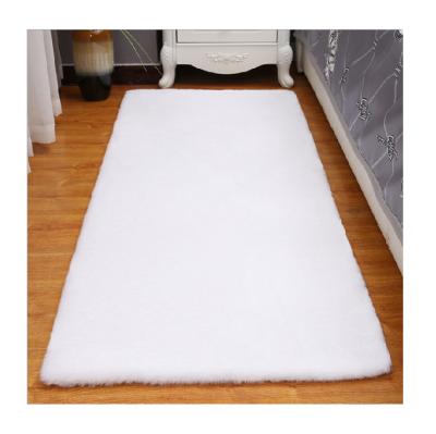 China Wholesale Washable Top Fluffy Rabbit Fur Faux Blanket Living Room Floor Sale Carpet Luxury Carpet for sale