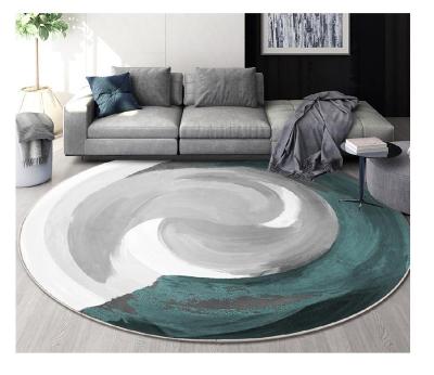 China European and American style 3d Chinese household round modern design rugs and blankets for sale