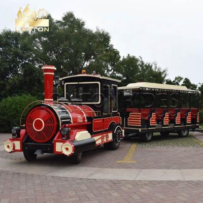 China Amusement Park Tourist Attraction Family Fun Rides Electric Leisure Trackless Train For Sale for sale