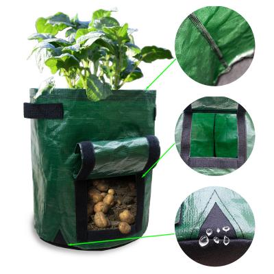 China Recyclable Eco-Friendly Price Cloth Cheap Potato Grow Bags 7 Gallon Nursery Bag for sale