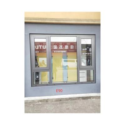 China Double opening window newest factory price postmodern design for building construction for sale