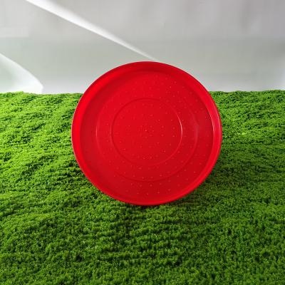 China Convenient Lightweight Red Feed Feeding Tray Easy to Clean Breeding Tool for Chickens for sale