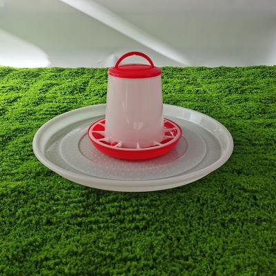 China Long Life span Circular Plastic Poultry Feed Tray Durability Standard Capacity for sale