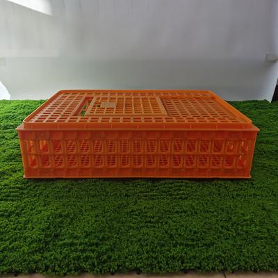 China Sturdy Poultry Transport Cage Secure Locking System Easy To Clean Chicken Farm Carrier Box for sale