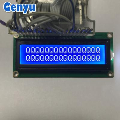 Китай 16x2 LCD дисплейный модуль Характер 1602 STN Синий фон Белый фоновый свет продается