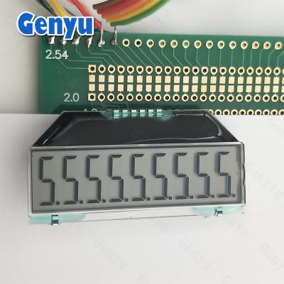 China Custom LCD Display TN Segmented COG PIN zonder achtergrondverlichting Voor watermeters Te koop