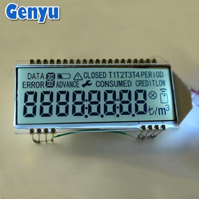 China White Backlight Custom LCD Screen HTN Segmented 28PIN Energy Meter LCD Display for sale