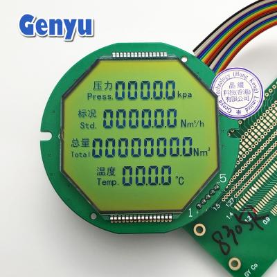 China 2.36 Inch Segment LCD Display Round STN LCD Display No Backlight for sale