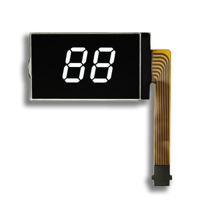 중국 검은색 VA형 LCD 디스플레이 패널 2자리 LCD 디스플레이 8PIN FPC 연결 5V 공급 판매용