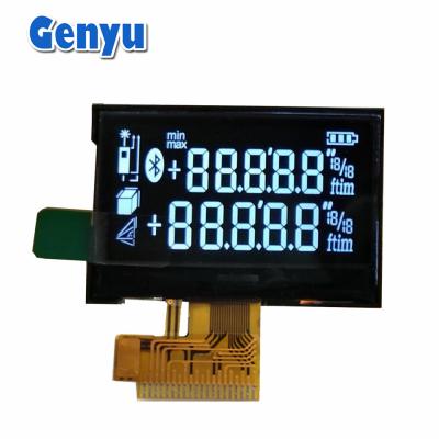 China COG FPC VA LCD-segment display wit op zwart SPI-interface voor afstandsmeter Te koop