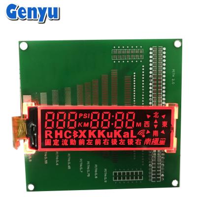 China COG Segment LCD Display TN Negatief 20pin FPC RGB Kleur Achtergrondlicht Voor Stopwatch Te koop