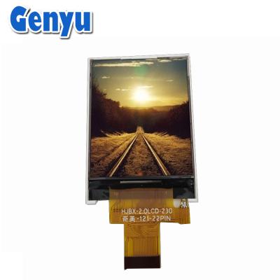 China 2 Inch TFT LCD Screen 176x220 Pixels 12 O'Clock ILI9225 22PIN 8-Bit Parallel for sale