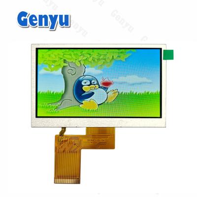 China 4.3 inch TFT LCD Display 480x272 Resolution RGB 40PIN FPC Normal White for sale