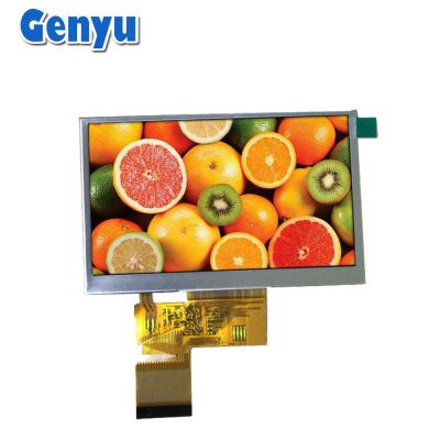 China TN 4.3 Inch TFT LCD Panels 6 O'clock 480x272 Dots ST7282 40PIN RGB Interface for sale