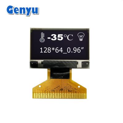 China Thin 0.96 Inch OLED Module 128x64 Resolution SSD1315 30pin Soldering FPC for sale