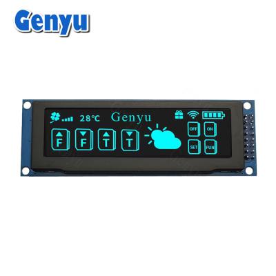 China 3.12 inch Blauw Kleur 256x64 OLED Display SSD1322 OLED Display SPI Interface Te koop