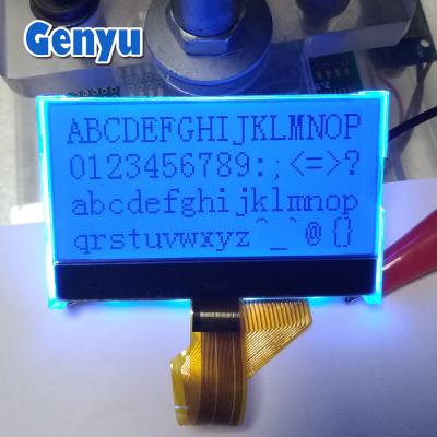 China 2.7 Inch 128x64 Graphic LCD Display FSTN COG Blue Backlight 3.3V 26PIN FPC for sale