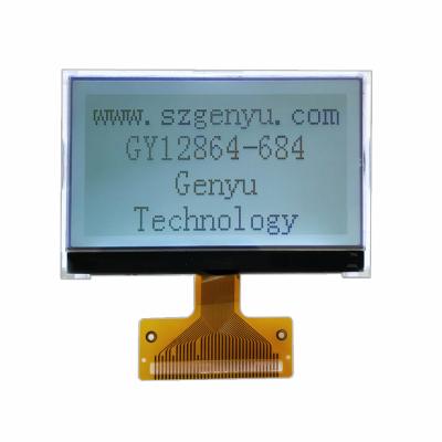 China 2.72 Inch 128x64 LCD COG Display Graphic FSTN Screen Positive White Backlight 36PIN FPC for sale