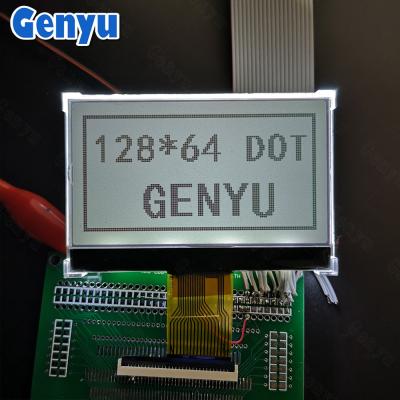 China 2.9 Inch 128x64 Graphic LCD Display FSTN Black White Transflective 18PIN SPI Interface for sale