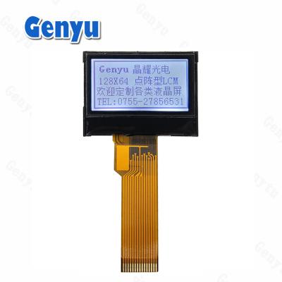 China 0.96 Inch 128x64 Monochrome FSTN LCD Display 15pin White Backlight SPI Interface for sale