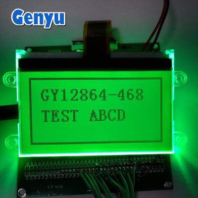 China 2.9 Inch LCD Screen 128 * 64 LCD Display STN Transflective Green Backlight for sale