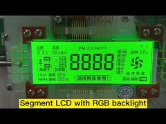 Custom LCD 4 Ditig HTN Segmented Display RGB Backlight Color for Air Purifier