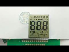 Custom LCD Segment Display HTN Positive No Backlight For Blood Glucose Meter