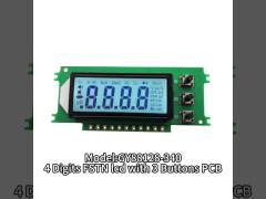 HT1621 4 Digit 7 Segment LCD Display FSTN Screen With White Backlight