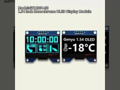 1.54 Inch Monochrome OLED Display Module 128x64 Dots CH1116 IIC Interface