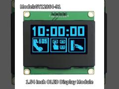 SSD1309 1.54 Inch OLED Screen Blue Bigger PCB Board 128x64 I2C OLED Display