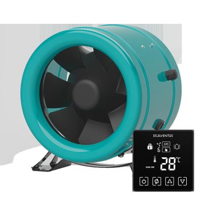 China Hotels Good Quality Greenhouse Exhaust Green House Ventilation Grow EC 6 Inch Built-in Fan for sale