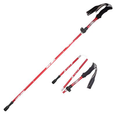 China EVA Aluminum Alloy Cane Walking Stick Telescopic Climbing Stick for sale