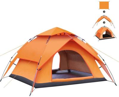 China Tube Type Tent Stake Camping Tent Outdoor Waterproof Family Tents Large 2/4 People Easy Set Up Tent With Double Porch Layer for sale