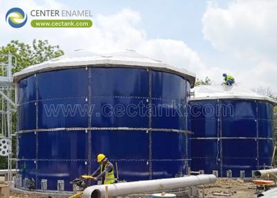 China Beautiful Appearance and Easy to Dismantle Wastewater Storage Tanks with AWWA D103 Design Standard for sale