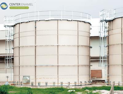 China Wastewater Treatment Epoxy Coated Tanks with PH Range 1-14 Over 30 Years Service Life for sale