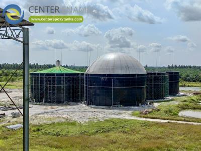 China Efficient Double Membrane Biogas Holder Optimized For High Organic Waste Treatment for sale