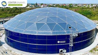 China Bolted Steel Grain Storage Tanks with Aluminium Dome Roof: The Perfect Solution for Safe and Efficient Grain Storage for sale