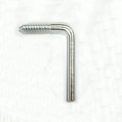 China Carbon Steel L Shaped Hooks With Self Taping Wire Screw Hook for sale